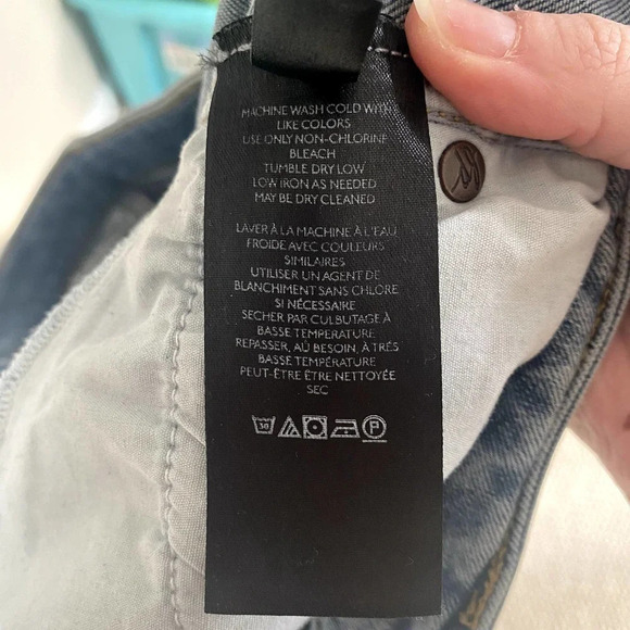 Free People We The Free Light Wash Raw High-Rise Jeggings - Picture 7 of 9